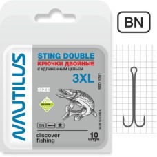 Крючок Nautilus Sting Double 3XL №6 1201